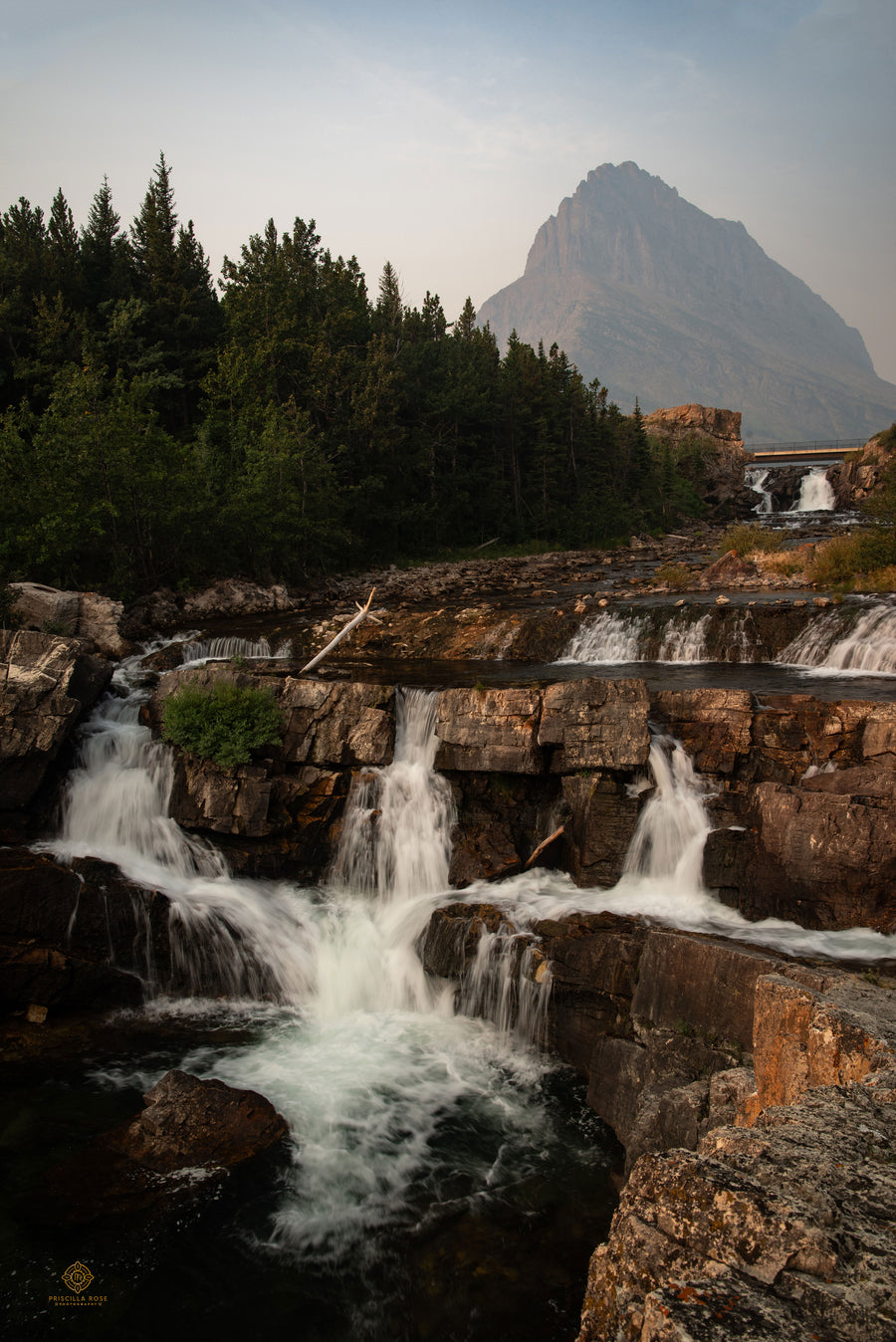 Swiftcurrent Falls Portrait